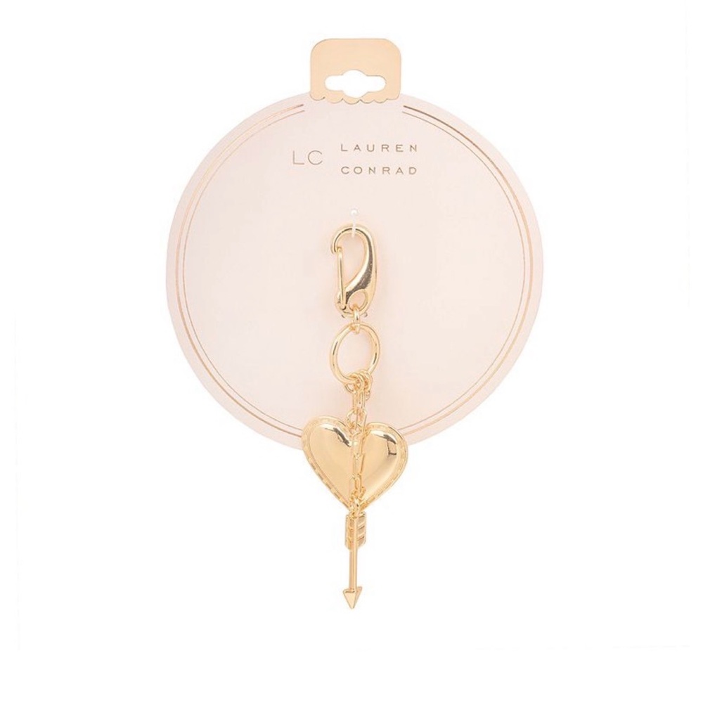 LC Lauren Conrad Gold Heart Bag Charm